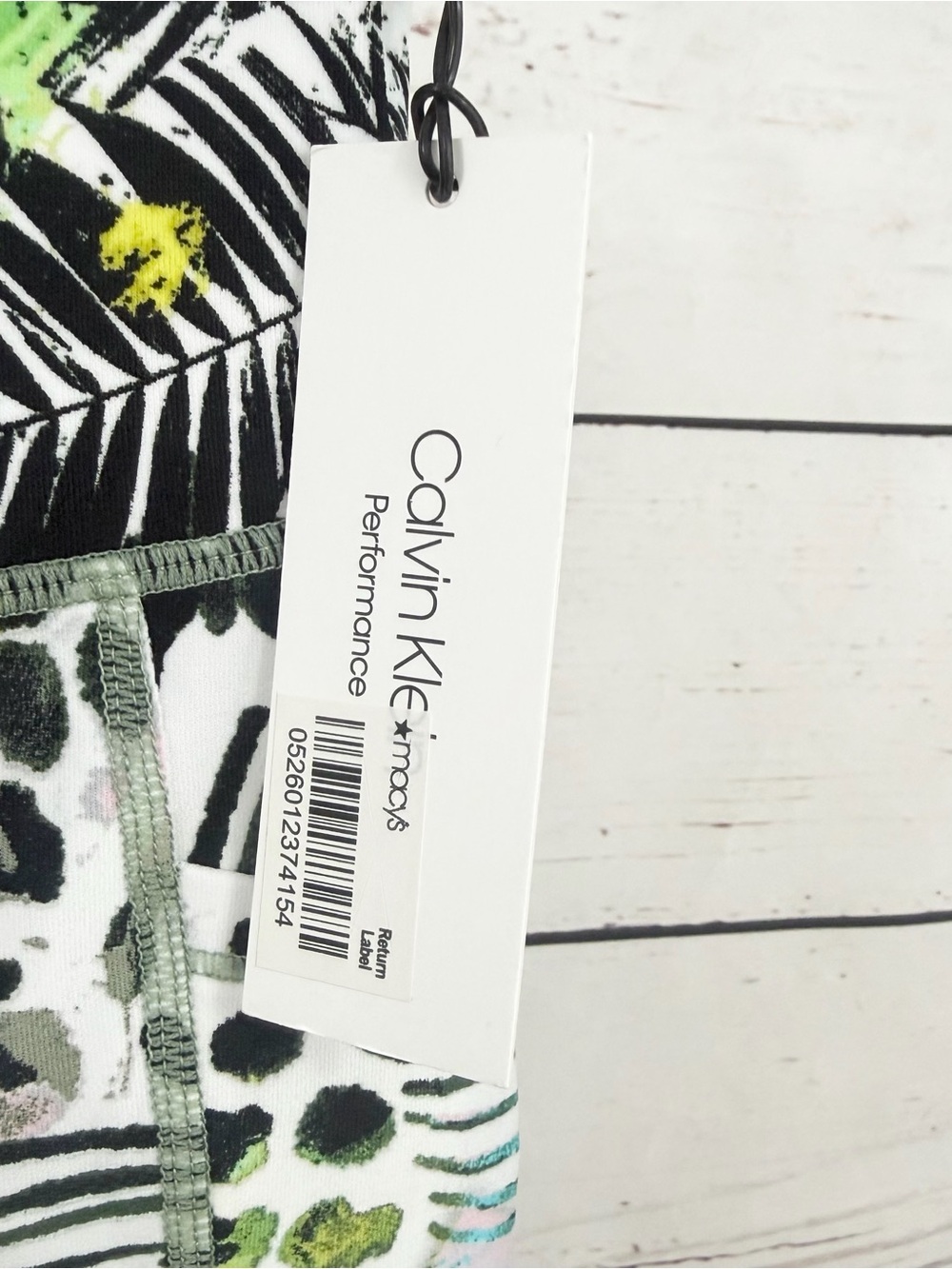 Calvin Klein Performance High Waist Crop Tight Abstract Print Leggings Small NWT - Picture 8 of 14